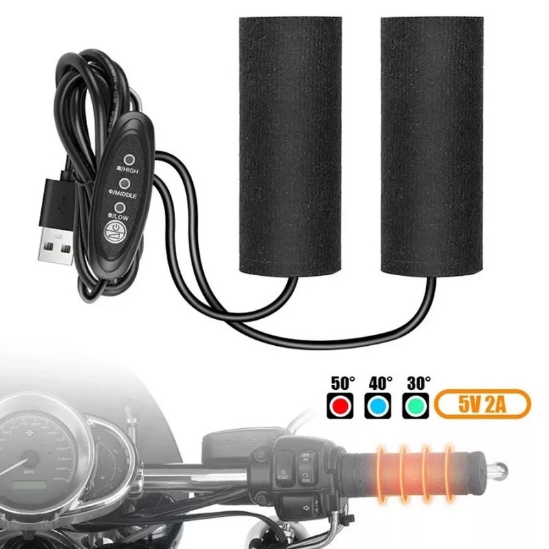 Apertos de guiador de motocicl - Handlebar Grip Heated avaliação e preço