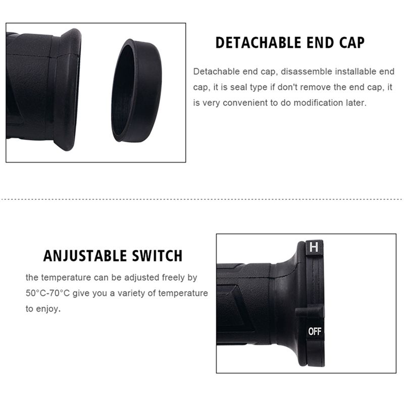 Punhos aquecidos profissionais - Handlebar Grip Heated avaliação e preço
